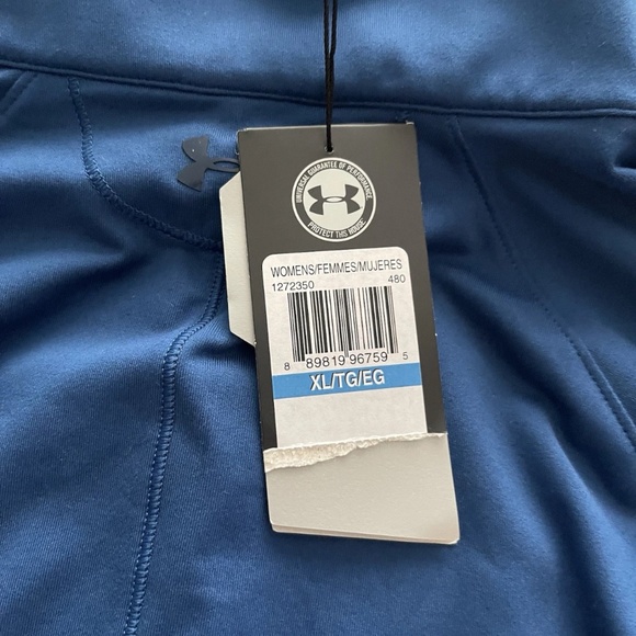 NWT Under Armor Women’s Blue UA Golf 1/4 Zip UPF 50+ XL Happy Gilmore - Picture 10 of 12